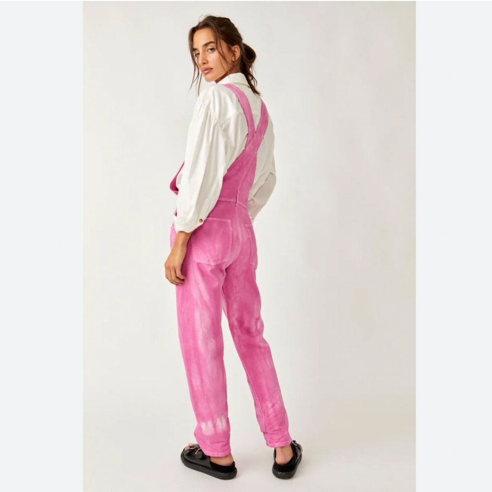 Free People Ziggy Denim Overalls - We the Free - Pink - LAST ONE IN STOCK! - Picture 11 of 16